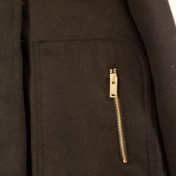 Zara coat with faux fur hood - XS NWOT - Picture 4 of 8